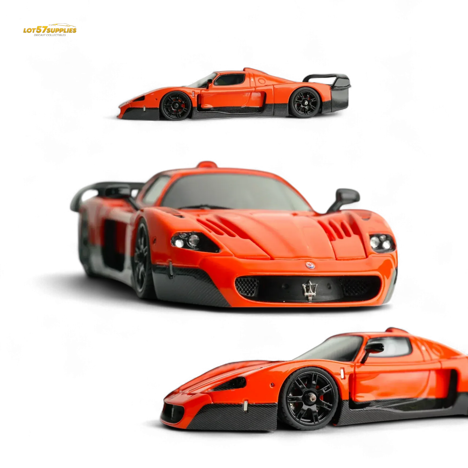 YM Model Maseti MC12 Stradale Corsa 2-Tone Orange - Carbon Fiber - Resin 1:64 - ToylandEU