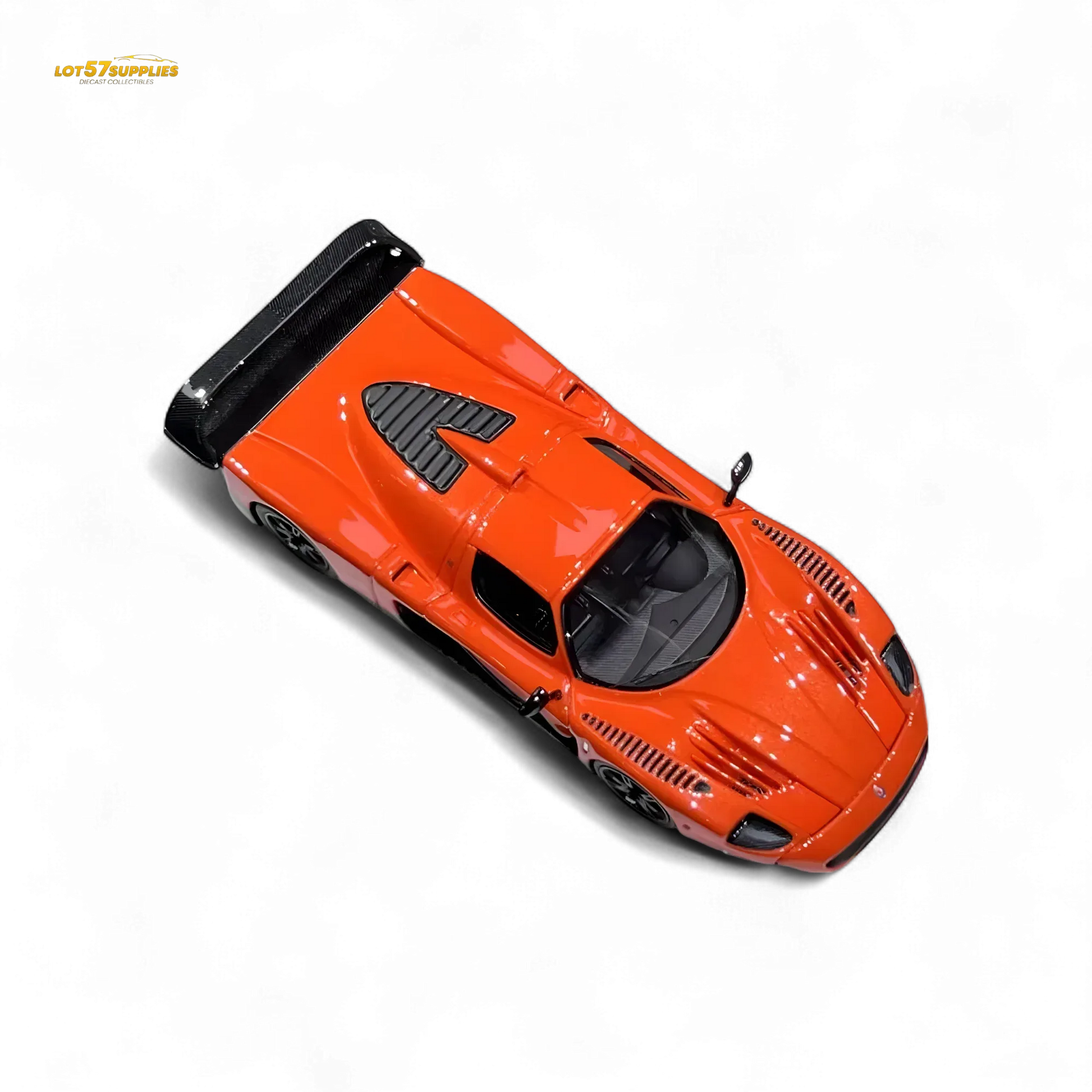 YM Model Maseti MC12 Stradale Corsa 2-Tone Orange - Carbon Fiber - Resin 1:64 - ToylandEU