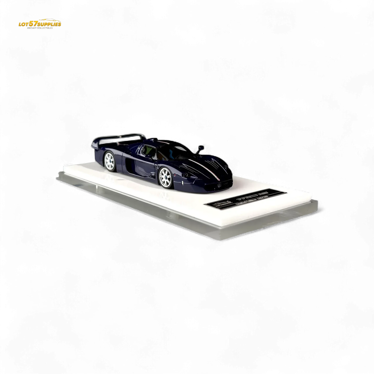YM Model Maserati MC12 Stradale Corsa Blue Carbon 1:64 - ToylandEU