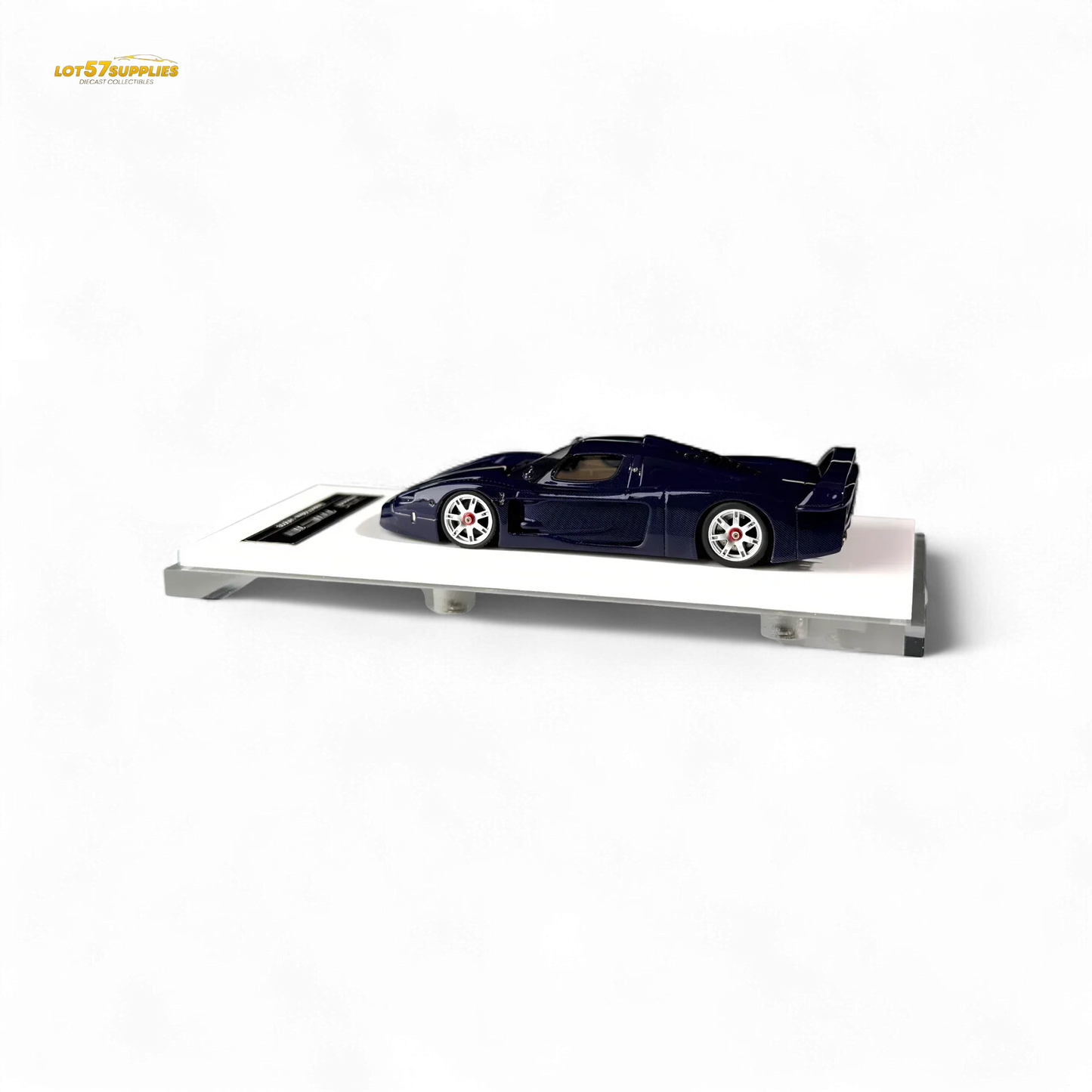 YM Model Maserati MC12 Stradale Corsa Blue Carbon 1:64 - ToylandEU