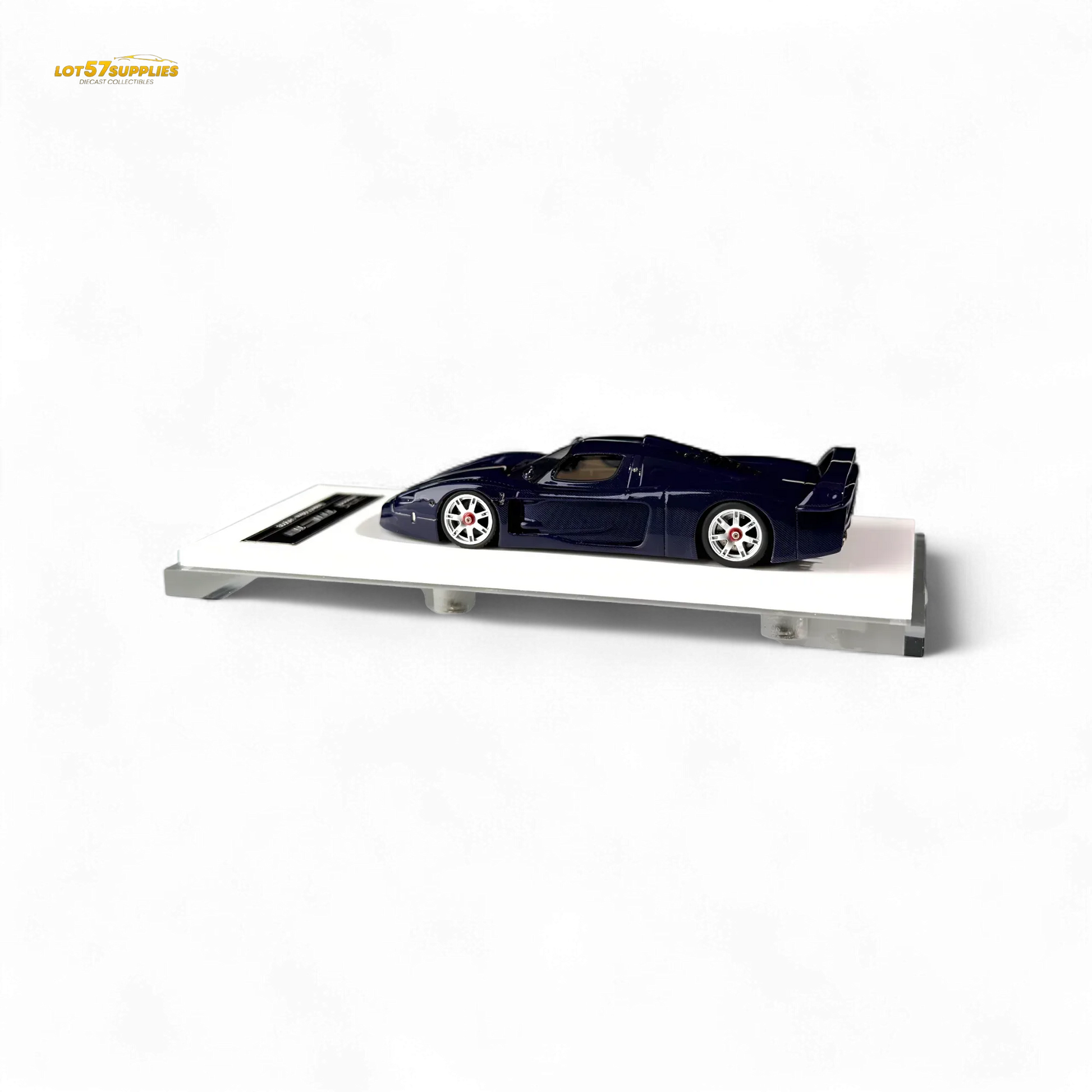 YM Model Maserati MC12 Stradale Corsa Blue Carbon 1:64 - ToylandEU