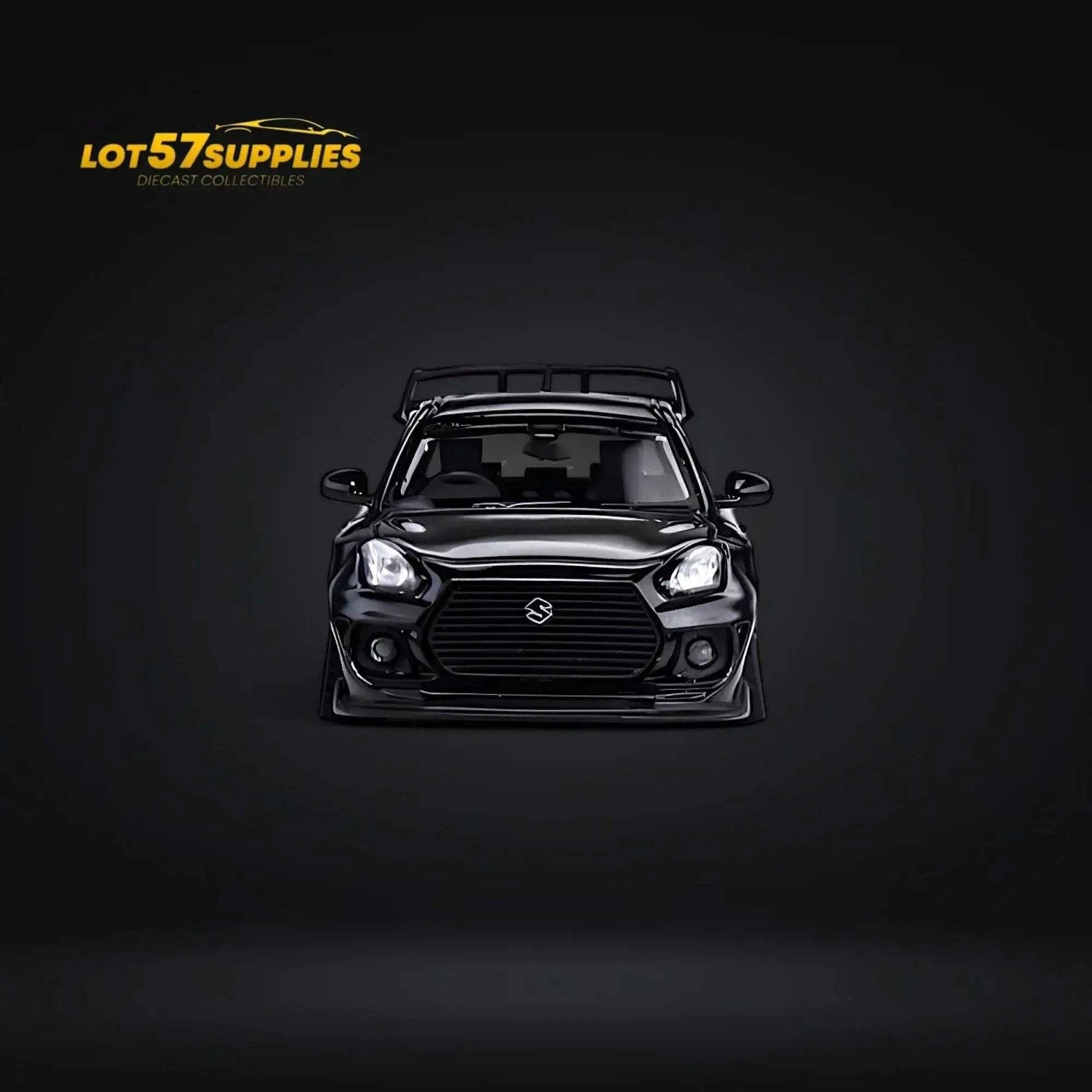 YTM Suzuki Swift 3rd Gen Zephyr Modified Version Rear Engine Concept Black Knight 1:64 - ToylandEU