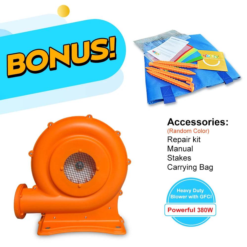 Yard Inflatable Jumping Castle With Blower 3.6M For Kids - ToylandEU