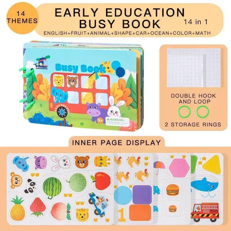  Yeahbo Busy Book 2 Pack Montessori Travel Toys -  ToylandEU™