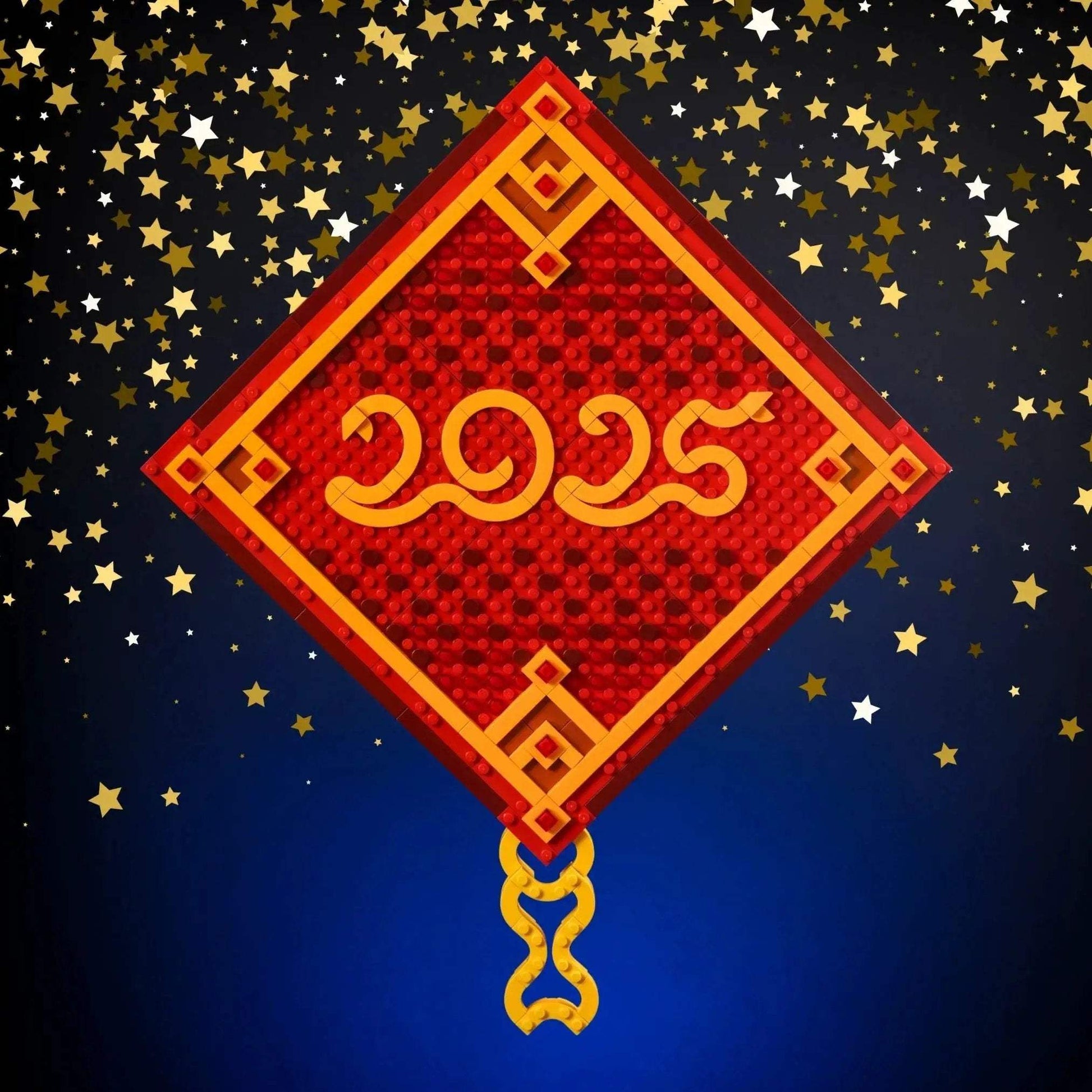 Snake Wall Art For Lunar New Year Vibrant Prosperity - ToylandEU