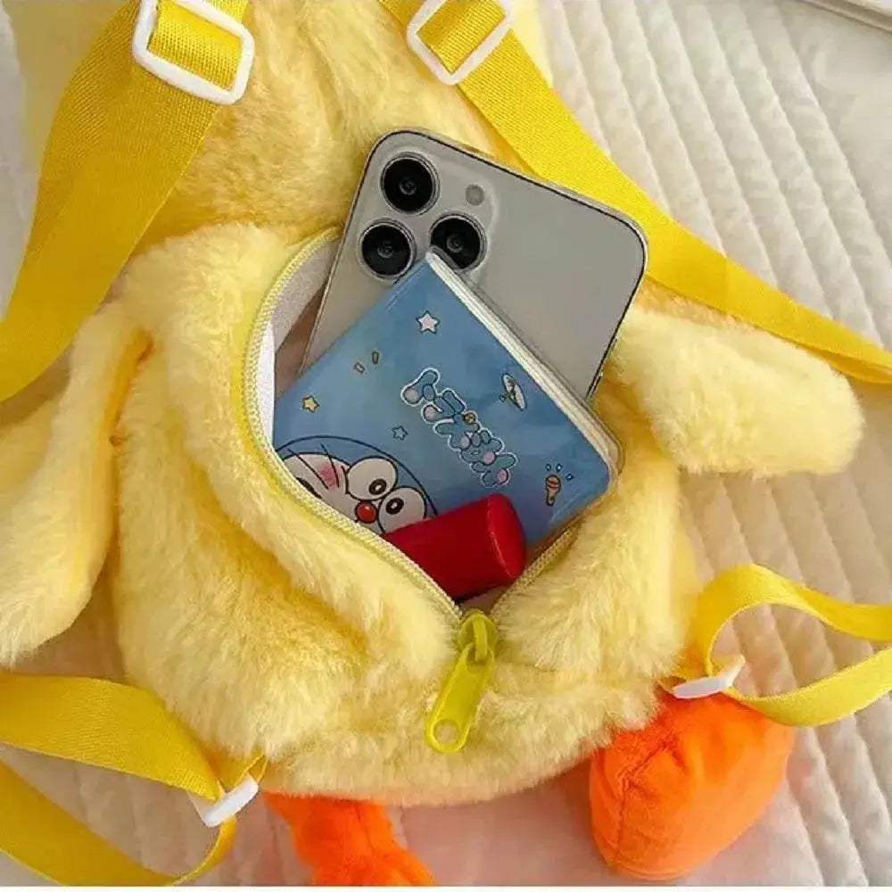  Yellow Duck Plush Backpack - Fun Stuffed Animal Bag for Kids -  -  ToylandEU™