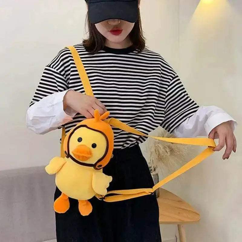  Yellow Duck Plush Backpack - Fun Stuffed Animal Bag for Kids -  -  ToylandEU™