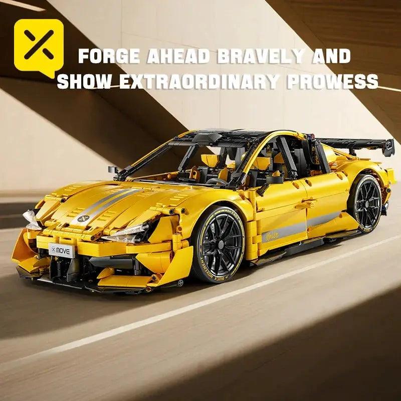  Yellow Racing Car Building Blocks Set For All Ages Lego -  ToylandEU™