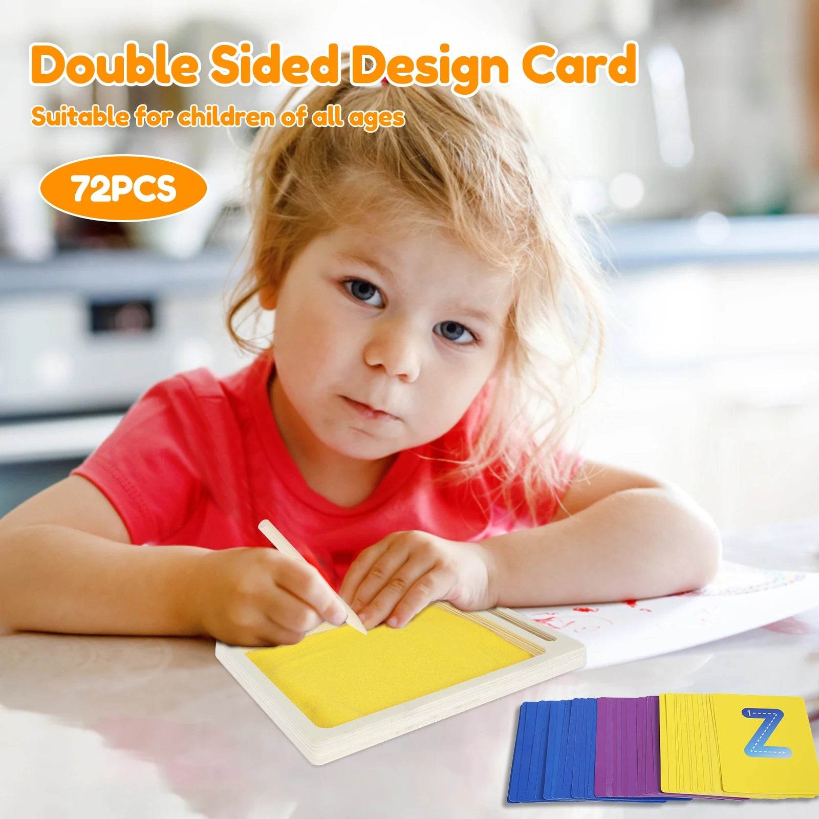 1/2PCS Wooden Montessori Sand Tray With Wooden Pen For Writing Letters And Numbers Early Educational Toys Gifts Party Game - ToylandEU