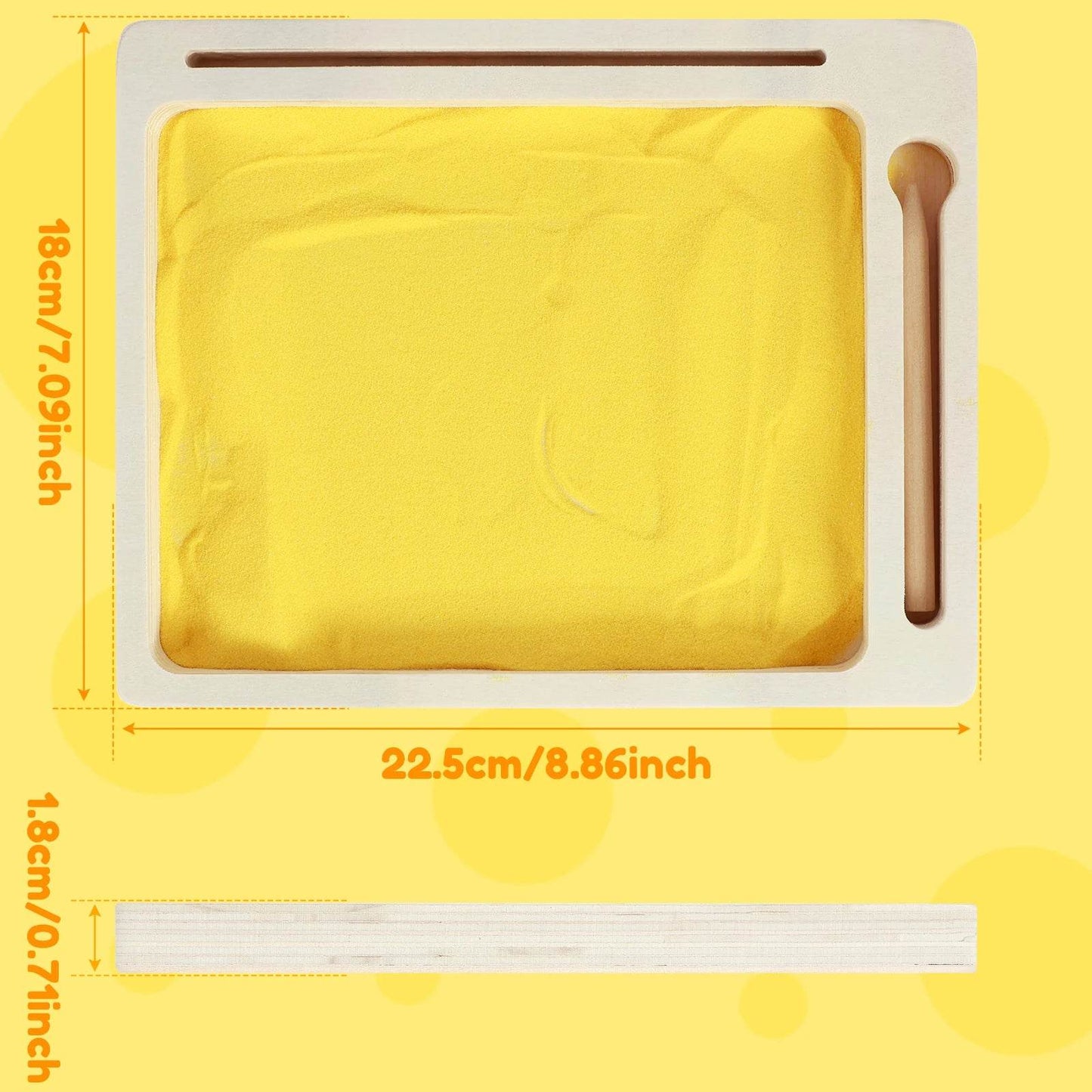 1/2PCS Wooden Montessori Sand Tray With Wooden Pen For Writing Letters And Numbers Early Educational Toys Gifts Party Game - ToylandEU