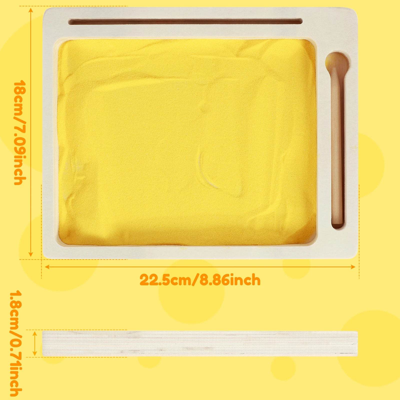 1/2PCS Wooden Montessori Sand Tray With Wooden Pen For Writing Letters And Numbers Early Educational Toys Gifts Party Game - ToylandEU