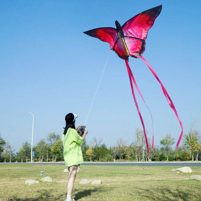 YongJian Beautiful Butterfly Kites Red Crystal Outdoor Toys - ToylandEU