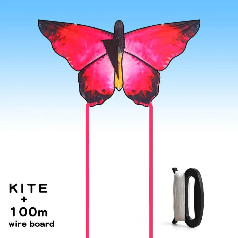 YongJian Beautiful Butterfly Kites Red Crystal Outdoor Toys - ToylandEU