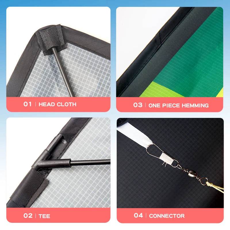 YongJian Large Beach Delta Kite for Adults and Kids Easy Fly - ToylandEU