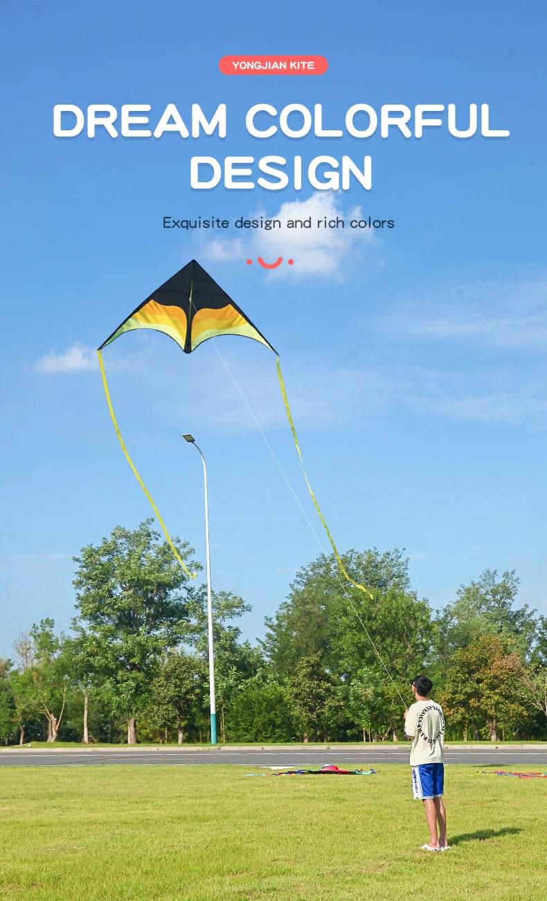 YongJian Large Beach Delta Kite for Adults and Kids Easy Fly - ToylandEU