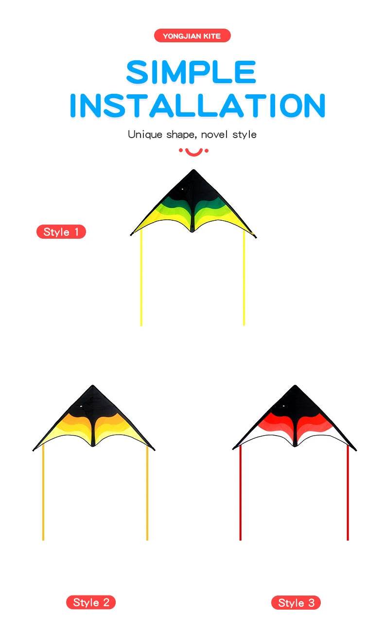 YongJian Large Beach Delta Kite for Adults and Kids Easy Fly - ToylandEU