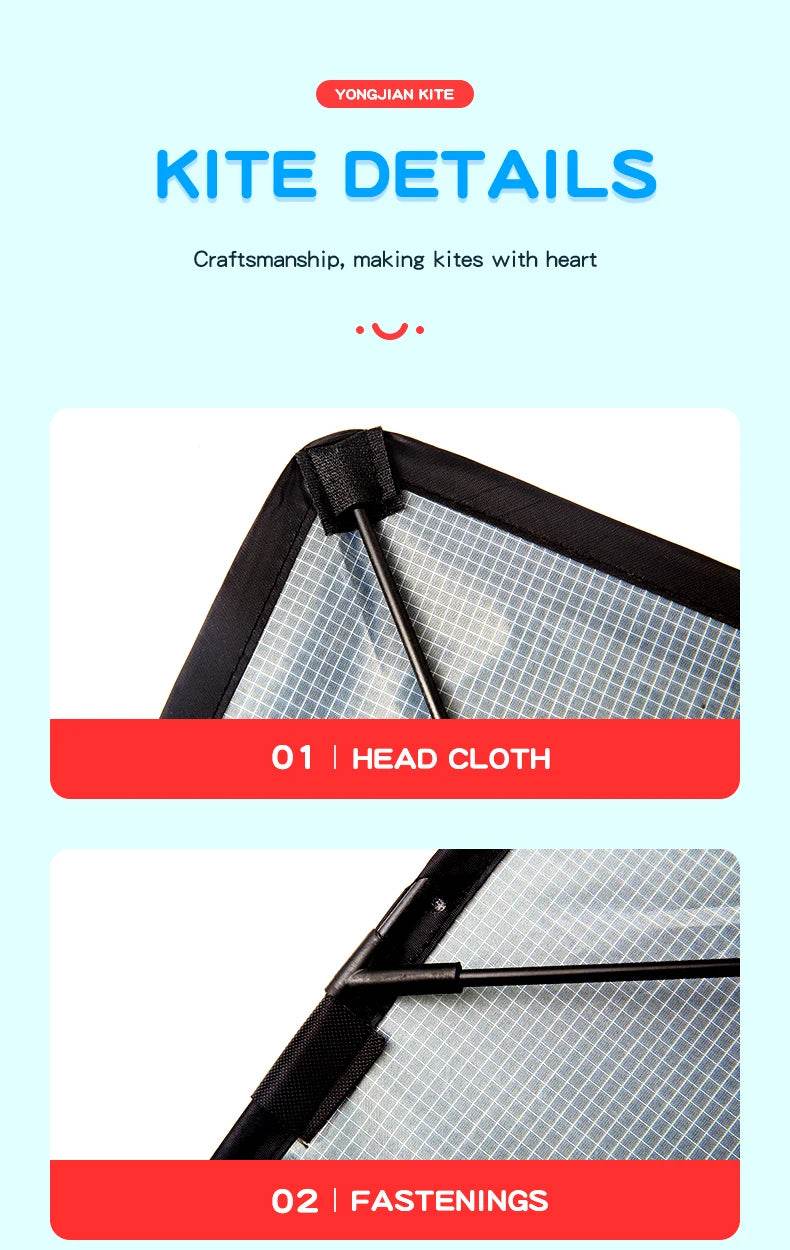 YongJian Large Beach Delta Kite for Adults and Kids Easy Fly - ToylandEU