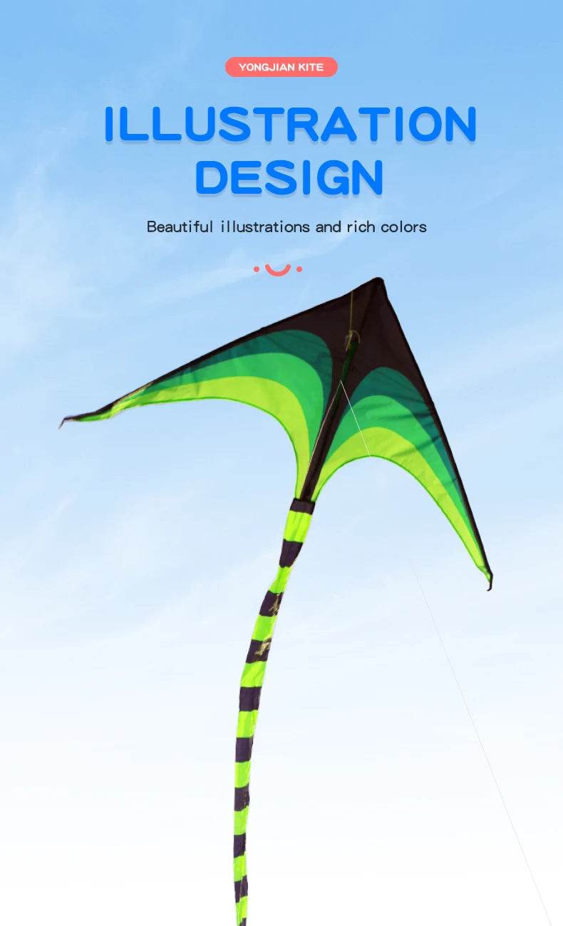 YongJian Large Delta Kite for Kids & Adults Easy to Fly - ToylandEU