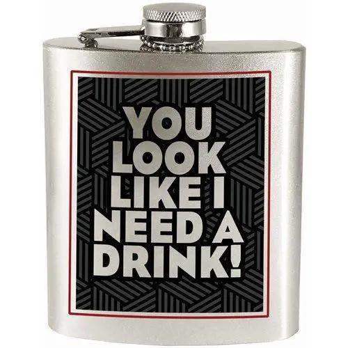 Durable Stainless Steel Hip Flask 7oz With Funny Quote - ToylandEU