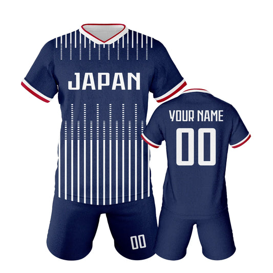 Youth Custom Soccer Jersey Kit With Name And Number Personalization Unisex Knit Sublimation Football Shirt Size 3-14Y - ToylandEU