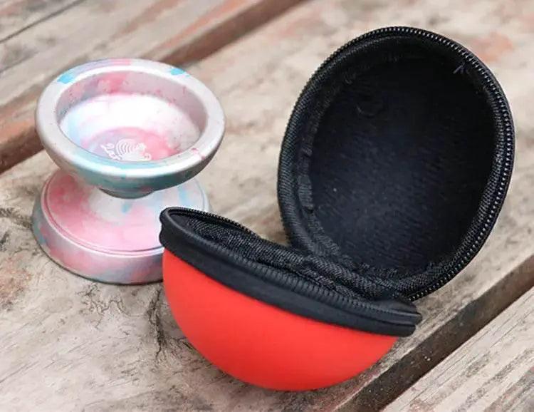  Professional YoYo Bag EDC Smooth Leather Velvet Belt Hang Key Ring Case for Yoyo Under 44.5X57mm -  ToylandEU™