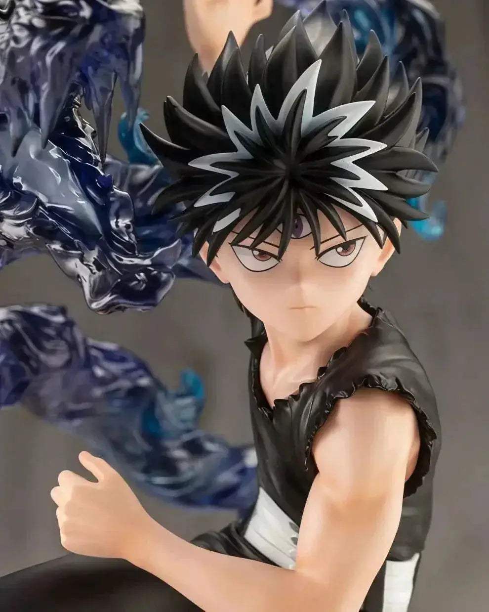 YuYu Hakusho Hiei Dark Figure Anime Collectible Statue with Evil Eye Desktop Decoration 24 CM - ToylandEU