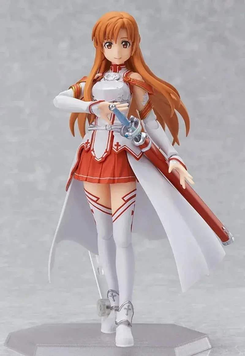 Yuuki Asuna Action Figure, Anime Figurines Sword Art Online, Toy Face Swap and Movable Joints 15 CM - ToylandEU