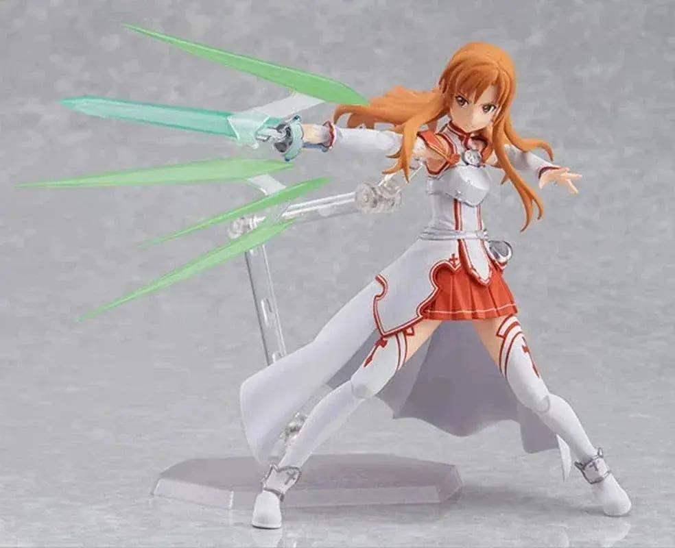 Yuuki Asuna Action Figure, Anime Figurines Sword Art Online, Toy Face Swap and Movable Joints 15 CM - ToylandEU