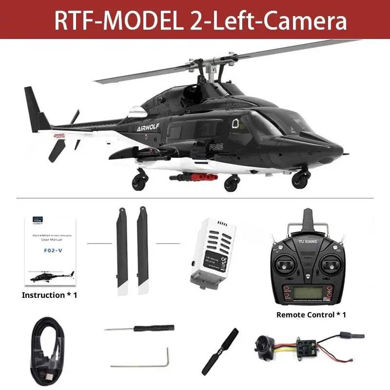 Yuxiang 1:34 F02V Airwolf RC Helicopter 2.4Ghz 3D Stunt Inverted Brushless 6-channel No Aileron Crashproof RC Aircraft Model Toy - ToylandEU
