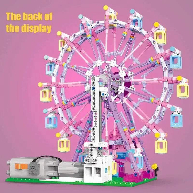 ZKZC Cherry Blossom Color City Friends LED Ferris Wheel Toy - ToylandEU