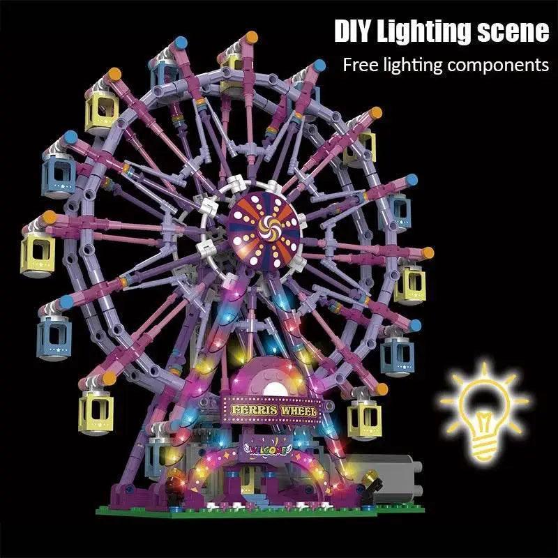  ZKZC Cherry Blossom Color LED Ferris Wheel Building Toy -  ToylandEU™