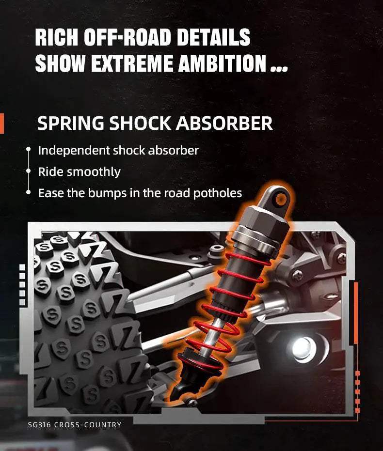  ZLL SG316 MAX 1:16 High Speed RC Off Road Car Toys -  ToylandEU™