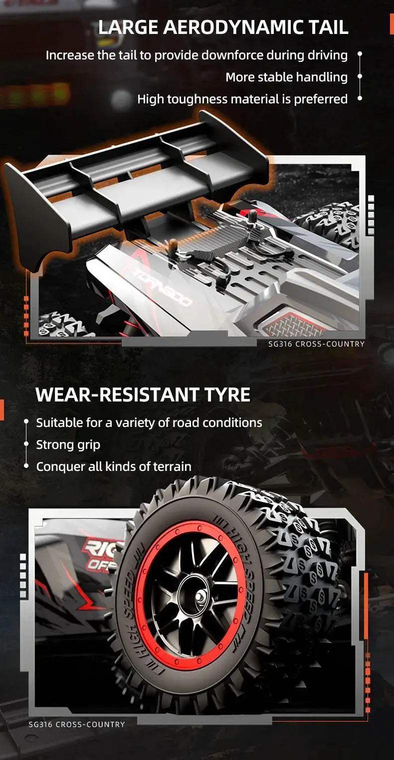  ZLL SG316 MAX 1:16 High Speed RC Off Road Car Toys -  ToylandEU™