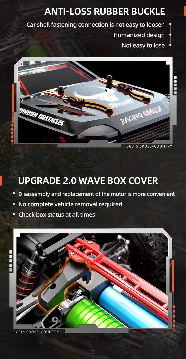  ZLL SG316 MAX 1:16 High Speed RC Off Road Car Toys -  ToylandEU™