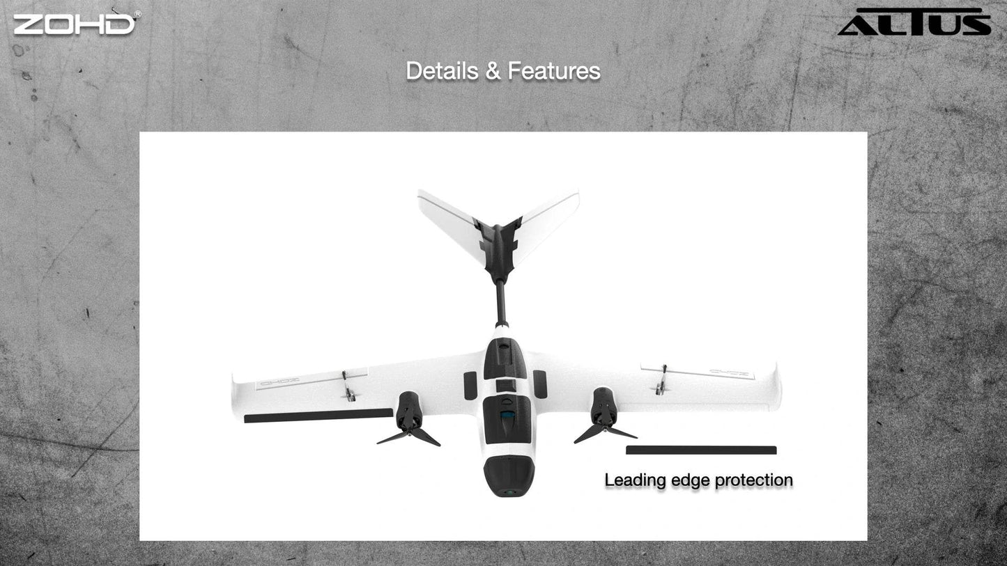 ZOHD Altus 980mm Wingspan Twin Motor V-Tail EPP FPV RC Airplane - ToylandEU