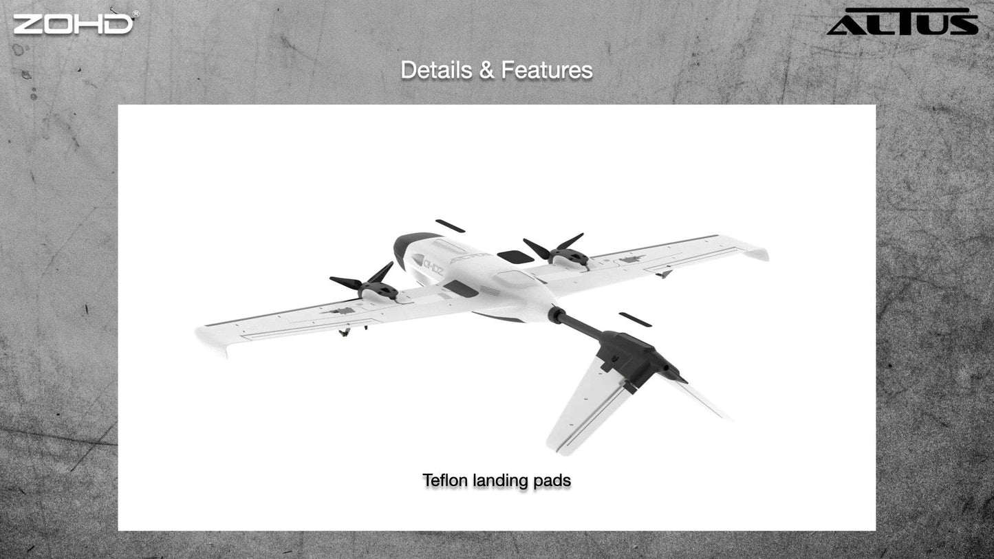 ZOHD Altus 980mm Wingspan Twin Motor V-Tail EPP FPV RC Airplane - ToylandEU