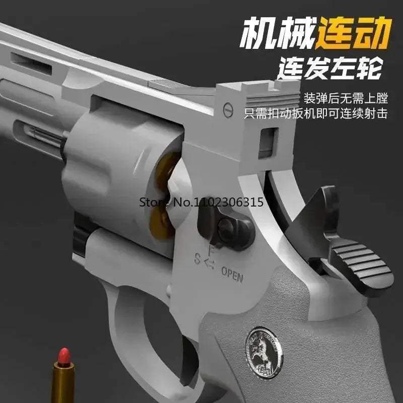 ZP5 357 Revolver Launcher Pistol EVA Soft Dart Bullet Toy Gun - ToylandEU