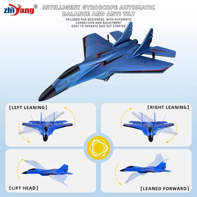 ZY-320 Remote Control Airplane With LED Lights For Kids - ToylandEU