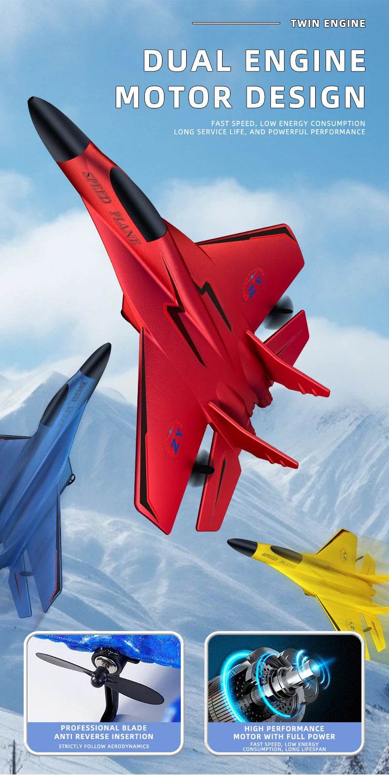 ZY-320 Remote Control Airplane With LED Lights For Kids - ToylandEU