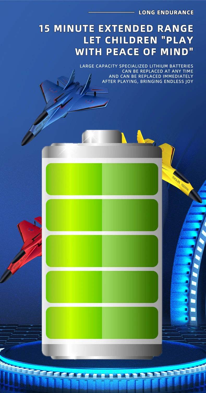 ZY-320 Remote Control Airplane With LED Lights For Kids - ToylandEU