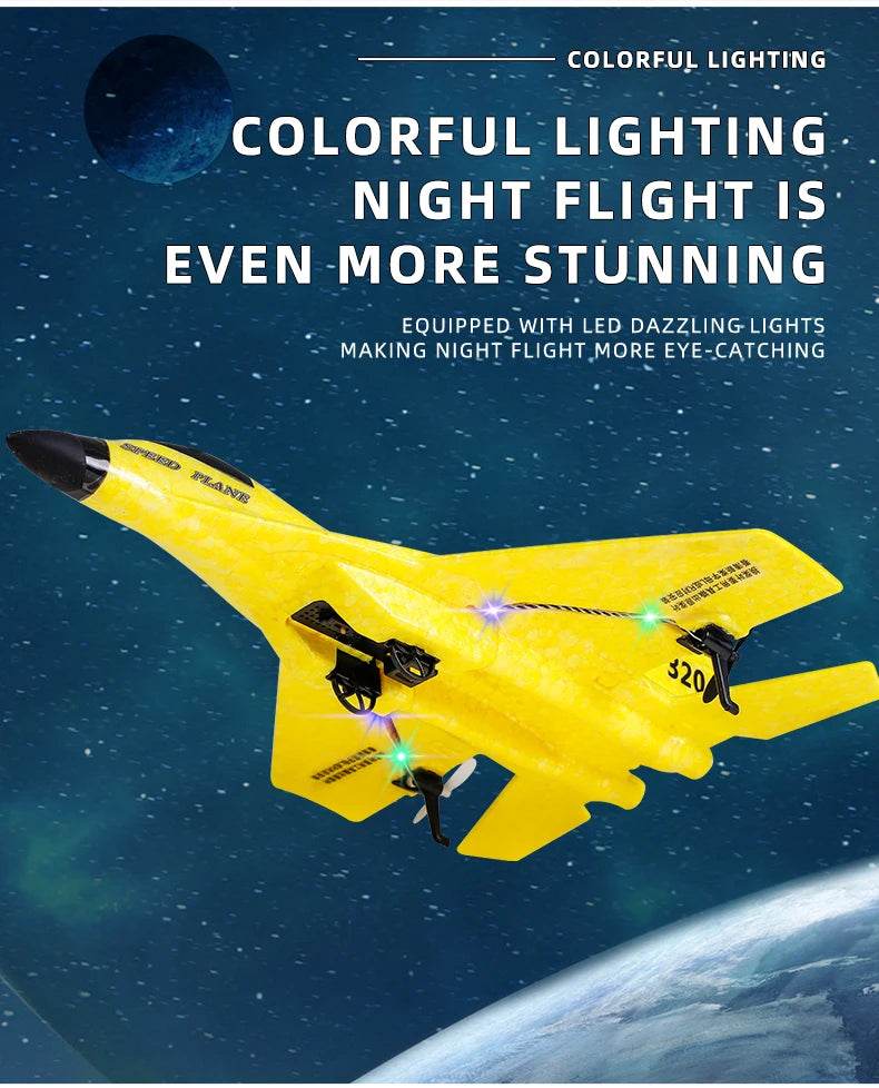 ZY-320 Remote Control Airplane With LED Lights For Kids - ToylandEU
