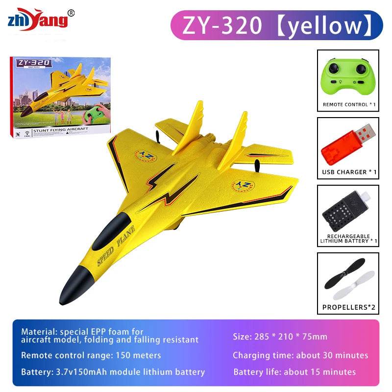 ZY-320 Remote Control Airplane With LED Lights For Kids - ToylandEU