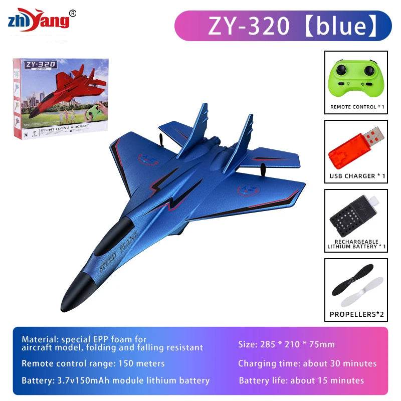 ZY-320 Remote Control Airplane With LED Lights For Kids - ToylandEU