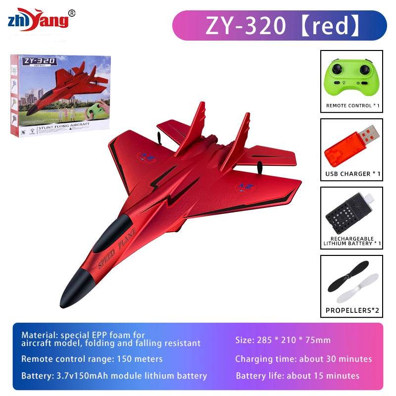 ZY-320 Remote Control Airplane With LED Lights For Kids - ToylandEU