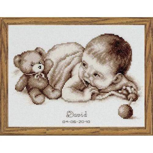 ZZ2778 Joy Sunday Unprinted Cross Stitch Embroidery Kit - Cartoon Design Needlework Set - ToylandEU