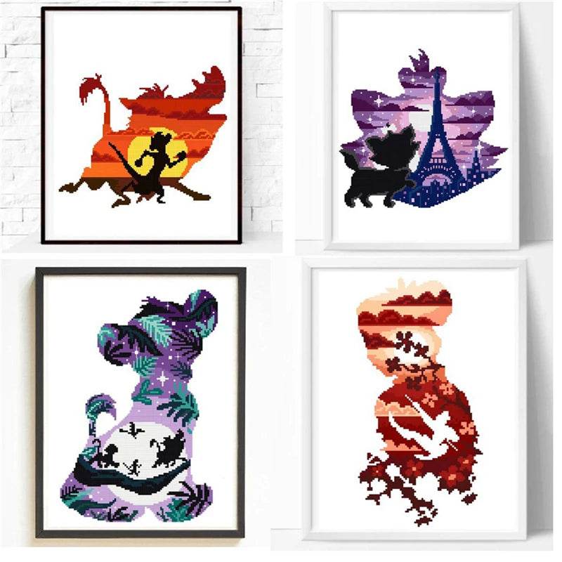 ZZ4311 Floral Cross Stitch Embroidery Kit - Not Printed Aida Cloth Painting Set - ToylandEU