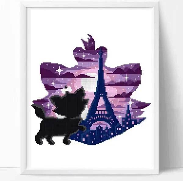 ZZ4311 Floral Cross Stitch Embroidery Kit - Not Printed Aida Cloth Painting Set - ToylandEU