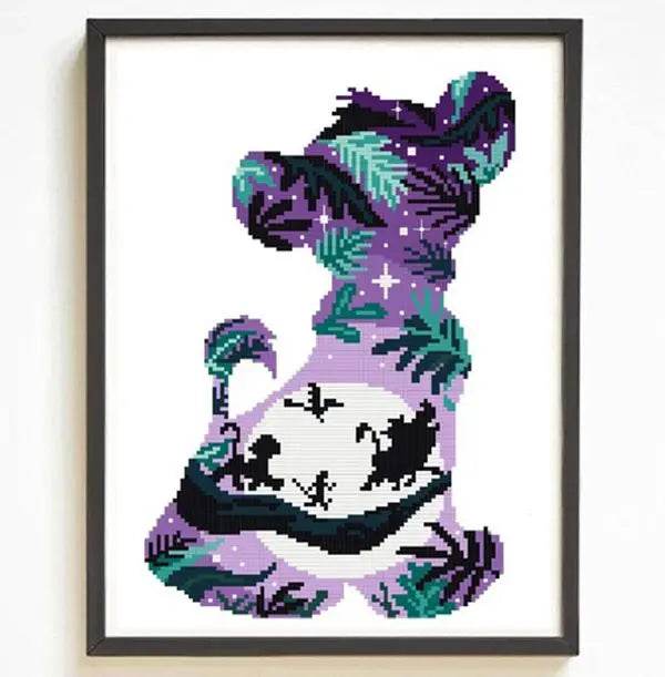 ZZ4311 Floral Cross Stitch Embroidery Kit - Not Printed Aida Cloth Painting Set - ToylandEU