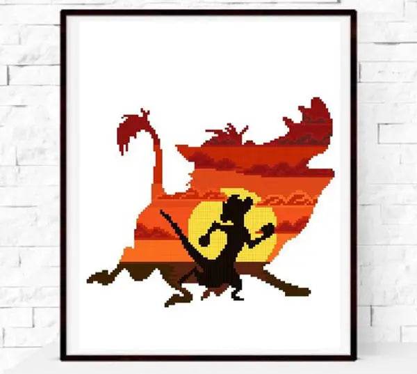 ZZ4311 Floral Cross Stitch Embroidery Kit - Not Printed Aida Cloth Painting Set - ToylandEU