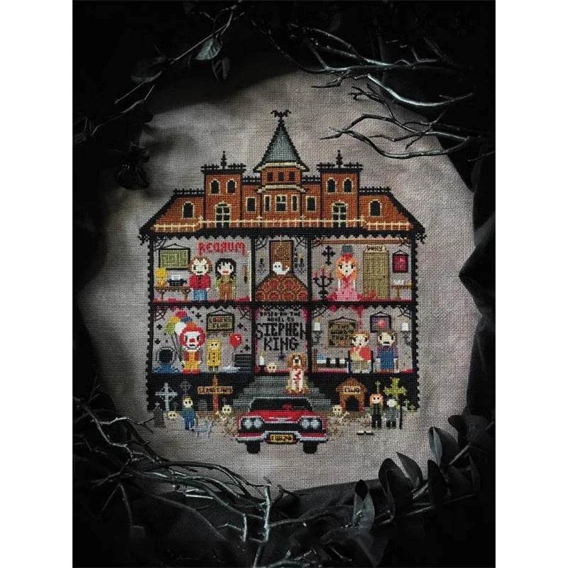 ZZ8576 Cartoon Cross Stitch Embroidery Kit - Unprinted Needlework Set with Aida Cloth and 100% Cotton Threads - ToylandEU